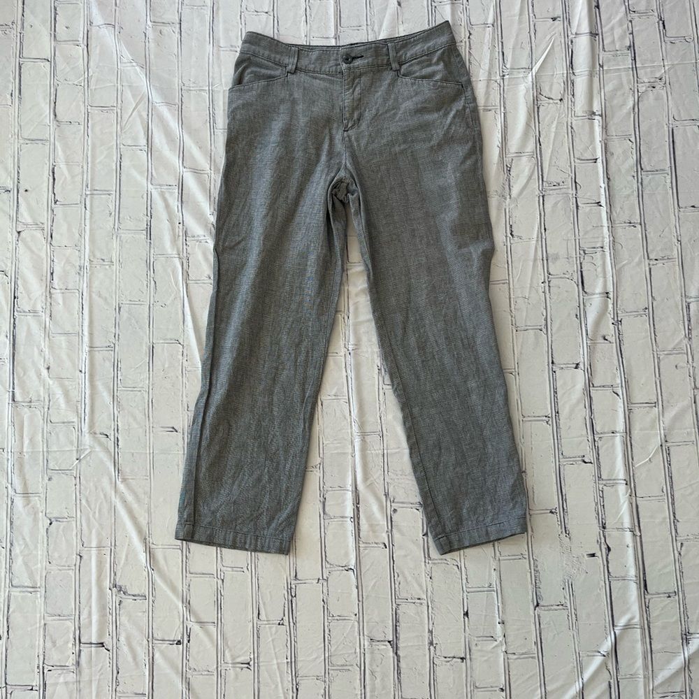 Lee Straight Leg Trouser Pants Charcoal Grey Women’s 12 Relaxed Fit Stretch Y2K